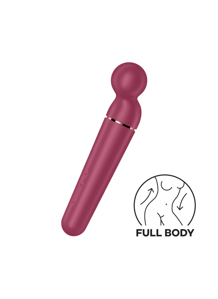 Vibromasseur wand rouge USB 60 vibrations Planet Wand-er Satisfyer - CC597844